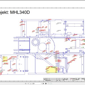 Terex Fuchs MHL340D 2087 Wiring Diagram 6790200141