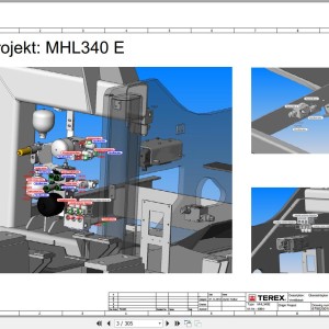 Terex Fuchs MHL340E 4004- Wiring Diagram 6790200262
