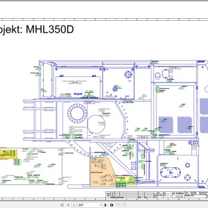 Terex Fuchs MHL350D 1460-1678 Wiring Diagram 6790200033