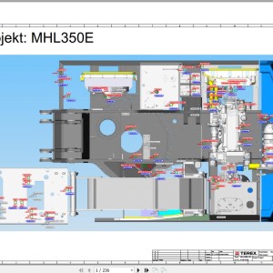 Terex Fuchs MHL350E HD 4198-4288 Wiring Diagram 6790200260
