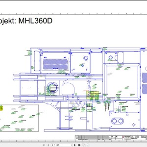 Terex Fuchs MHL360D 575-628 Wiring Diagram 6790200023