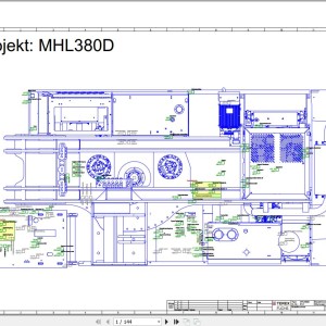 Terex Fuchs MHL380D 0141 Wiring Diagram 6790200232