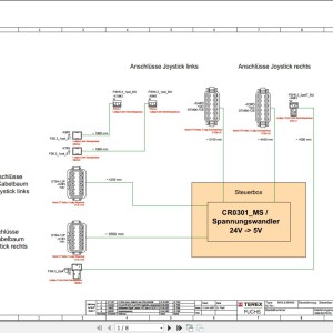 Terex Fuchs MHL434 MHL464 Electrical Circuit Diagram