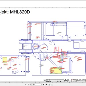 Terex Fuchs MHL820D 0015 Wiring Diagram 6790200116