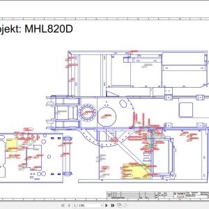 Terex Fuchs MHL820D 0016- Wiring Diagram 6790200139