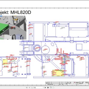 Terex Fuchs MHL820D 0020 Wiring Diagram 6790200241