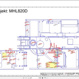 Terex Fuchs MHL820D 0022-0024 Wiring Diagram 6790200183