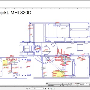 Terex Fuchs MHL820D 0025- Wiring Diagram 6790200233