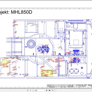 Terex Fuchs MHL850D 0016- Wiring Diagram 6790200281