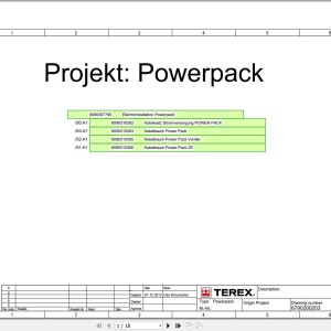 Terex Fuchs Powerpack 22.4 KW Wiring Diagram 6790200203