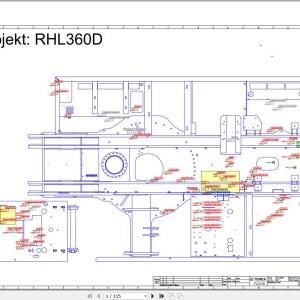 Terex Fuchs RHL360D 0011- Wiring Diagram 6790200136