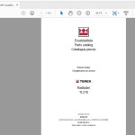 Terex TL210-0101 Radlader Parts Catalog