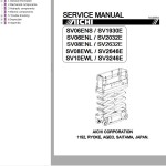 Aichi SV06ENS to SV10EWL, SV1930E to SV3246E Service Manual