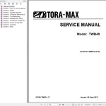 Tora-Max TWB40 Service Manual 00700-TMR01-17