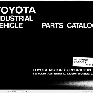 Toyota 02-2FDC20 02-FDC28 Parts Catalog G107-4
