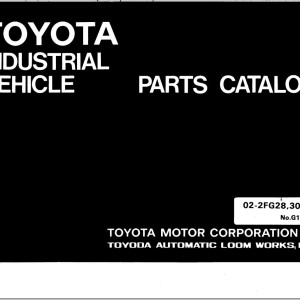 Toyota 02-2FG28 02-2FG30 Parts Catalog G104-2