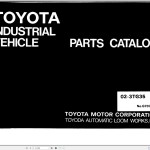 Toyota 02-3TG35 Parts Catalog G707-2