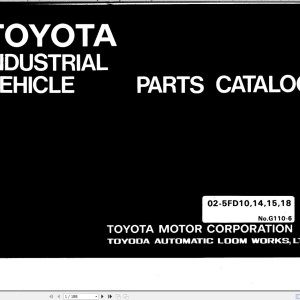 Toyota 02-5FD10 to 02-5FD1 Parts Catalog G110-6