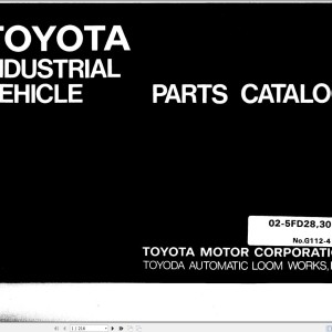 Toyota 02-5FD28 02-5FD30 Parts Catalog G112-4