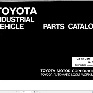 Toyota 02-5FD30 Parts Catalog G804-2