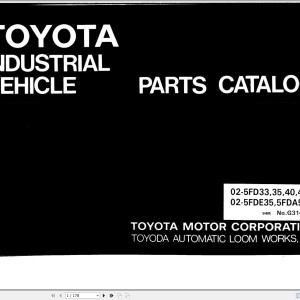 Toyota 02-5FD33 to 02-5FD45, 02-5FDE35 5FDA30 Parts Catalog G314-2