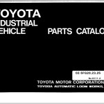 Toyota 02-5FG20 02-5FG23 02-5FG25 Parts Catalog G111-2
