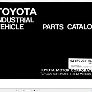 Toyota 02-5FGU35 02-5FGU40 02-5FGU45 Parts Catalog G831-2