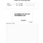 Toyota 05-8FBM20T to 05-8FBMK30T Parts Catalog G859-2