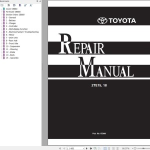 Toyota 2TE15 2TE18 Repair Manual CE660