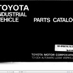 Toyota 42-3FGC10 42-3FGC13 42-3FGC15 Parts Catalog G105-4