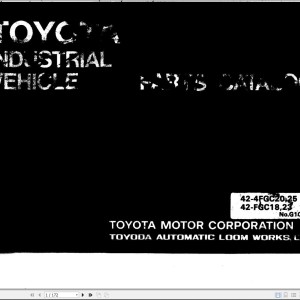Toyota 42-4FGC20 42-4FGC25 42-FGC18 42-FGC23 Parts Catalog G106-4
