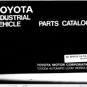 Toyota 42-5FG10 to 42-5FG18 Parts Catalog G110-4