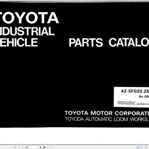Toyota 42-5FG20 42-5FG25 Parts Catalog G803-1