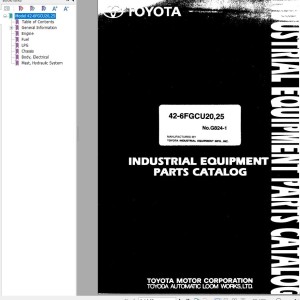Toyota 42-6FGCU20 42-6FGCU25 Parts Catalog G824-1