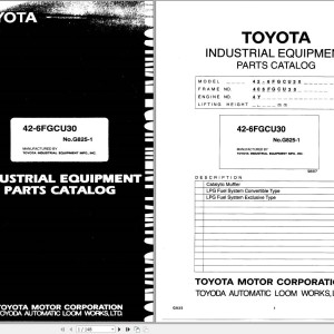Toyota 42-6FGCU30 Parts Catalog G285-1