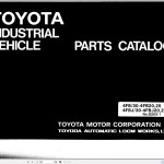 Toyota 4FB20 to 30-4FB25 Parts Catalog G203-1