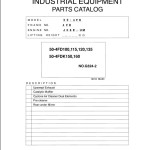 Toyota 50-4FD100 to 50-4FD135, 50-4FDK150 50-4FDK160 Parts Catalog G324-2