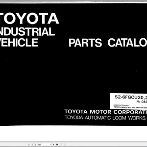 Toyota 52-6FGCU20 52-6FGCU25 Parts Catalog G824-2
