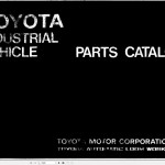 Toyota 52-6FGCU33 to 52-6FGCU45 Parts Catalog G834-1
