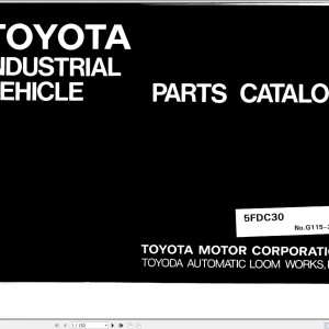 Toyota 5FDC30 Parts Catalog