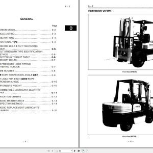 Toyota 5FG33 to 5FG35, 5FD33 to 5FD45 5FGE35 5FDE35 5FDA50 Repair Manual & Parts Catalog