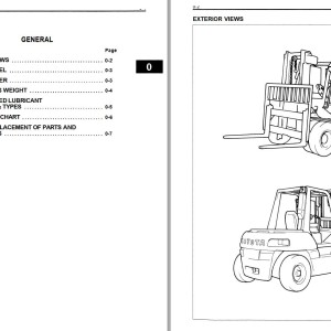 Toyota 5FG50 5FG60 5FD50 to 5FD80 Repair Manual