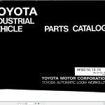 Toyota 5FGC10 5FGC13 5FGC15 Parts Catalog G113-2