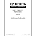 Toyota 6BPU15 Parts Catalog