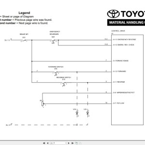 Toyota 6BWC 6BWS 6BWR Wiring Diagram