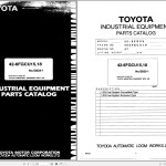 Toyota 6FGCU15 to 6FGCU30 Repair Manual & Parts Catalog