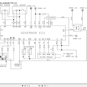 Toyota 6FGCU33 to 6FGCU45 Wiring Diagram