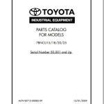 Toyota 7BNCU15 7BNCU18 7BNCU20 7BNCU25 Service Manual & Parts Catalog