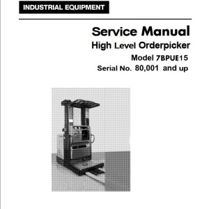 Toyota 7BPUE15 Service Manual & Parts Catalog