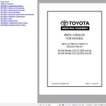 Toyota 7BRU18 to 7BSU25 Parts Catalog